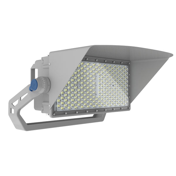 TANLITE 500W LED Stadium Light front view – 75,000 lumens outdoor floodlight for sports fields and arenas.