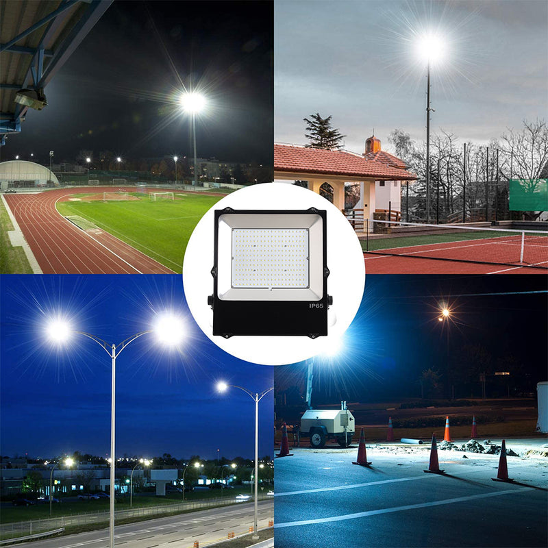 100W LED Flood Light-14000LM 5000K Daylight-250W-300W MH/HPS Equiv-IP65 Waterproof-Outdoor Security Floodlight-ETL DLC Listed