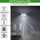 TANLITE LED Emergency Exit Lighting Fixtures-Mini Round Adjustable Lamp Heads-White Housing-120-277 V AC