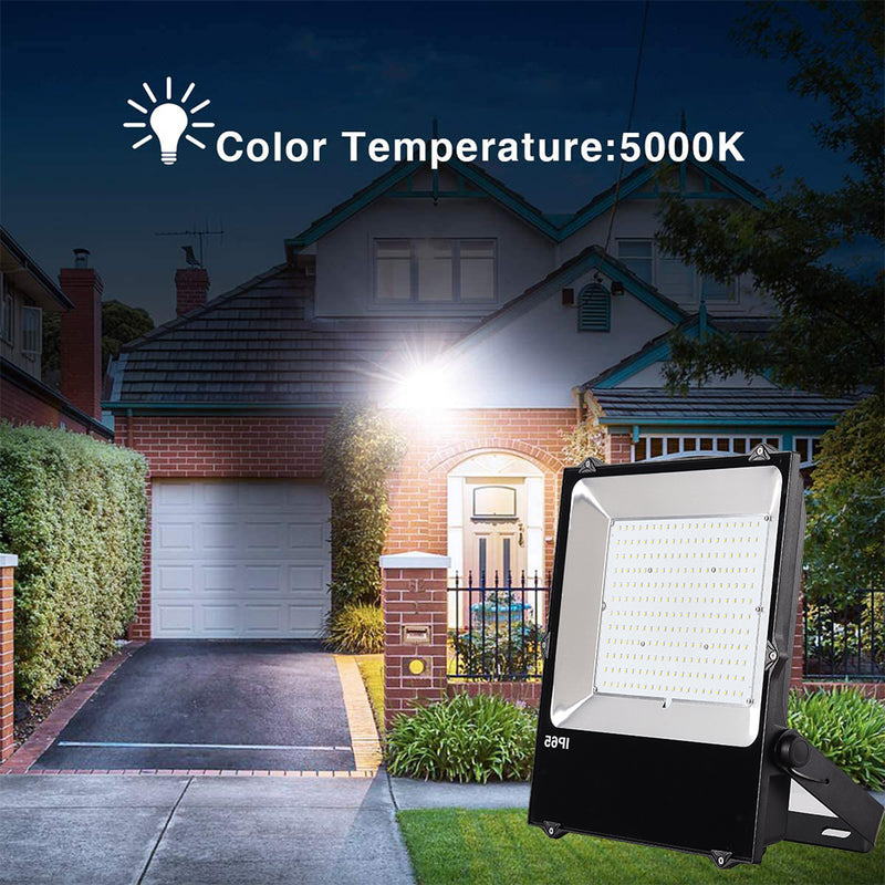 100W LED Flood Light-14000LM 5000K Daylight-250W-300W MH/HPS Equiv-IP65 Waterproof-Outdoor Security Floodlight-ETL DLC Listed