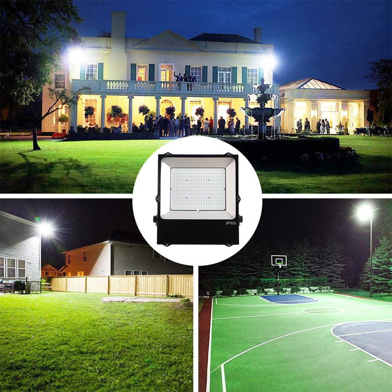 100W LED Flood Light-14000LM 5000K Daylight-250W-300W MH/HPS Equiv-IP65 Waterproof-Outdoor Security Floodlight-ETL DLC Listed