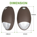 12W LED Outdoor Emergency Tear Drop Wall Pack Light-960 Lumens-AC 120V~277V-IP 65 Waterproof-5 years warranty