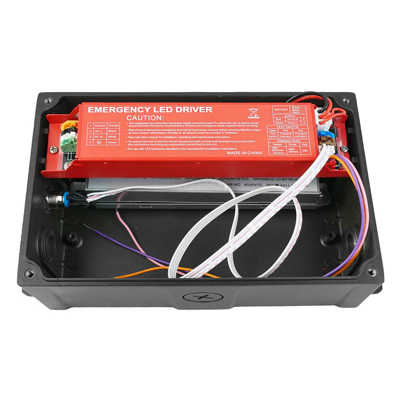 18W Waterproof Junction Box-Wall Pack Emergency Backup LED Driver For Outdoor Lights