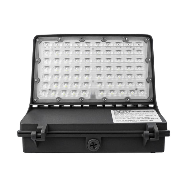 20W 40W 60W 80W Selectable LED Full Cutoff Wall Pack - 5,200 Lumens-250W MH Equivalent-5000K-DLC Listed