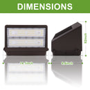 TANLITE 100W LED Full Cut OffWall Pack Light 13000LM 5000K-With Photocell-Replaces 400 watt Metal halide/HPS- IP65-UL+DLC Listed