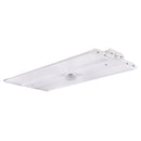 A white 2FT LED linear high bay light with a frosted lens, designed for industrial or commercial lighting.