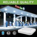 TANLITE 150W LED Canopy Light-5700K-Square-19500 Lumen-Gas Station Lighting-5 Years Warranty
