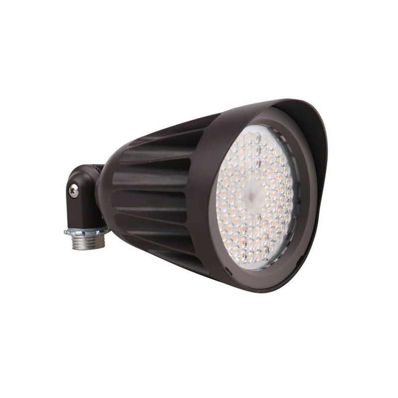 25W LED Bullet Flood Light-Outdoor Landscape Lighting-CCT 3000K/4000K/5000K Selectable-Knukle Mount-DLC 5.1 Listed-5 years Warranty