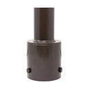 3 Inch Round Pole Bracket Tenon Adapter, Tenon Pole Bracket, Pole Top Mount for Slip Fit Mounting, Parking Lot Light, LED Shoebox Light