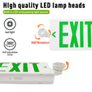 TANLITE Led Red/Green LED Exit Sign, UL-Listed Emergency Light - Dual LED Lamp ABS Fire Resistance