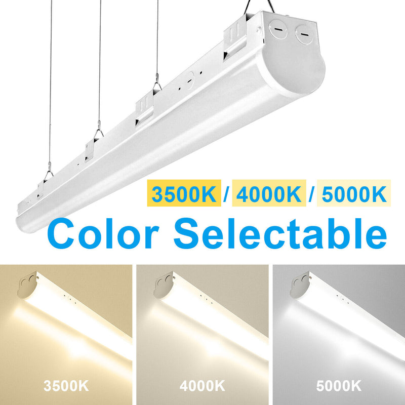 4 Pack-4ft Linkable LED Linear Strip Light-40W 5200LM-3500K/4000K/5000K Selectable DLC UL Certified 5 Years Waranty